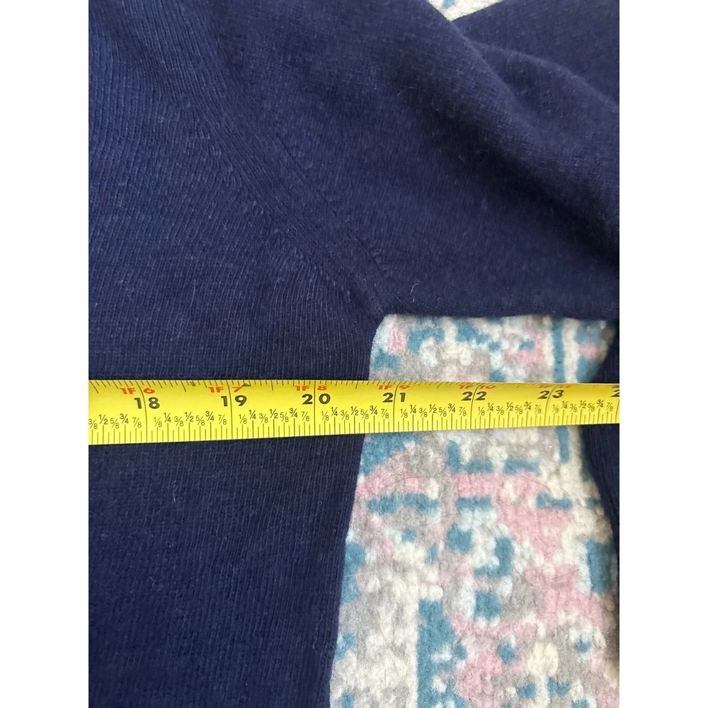 Emi Maglia Mens Navy Blue Wool Cashmere Blend Crewneck Sweater‎ Made in Italy M